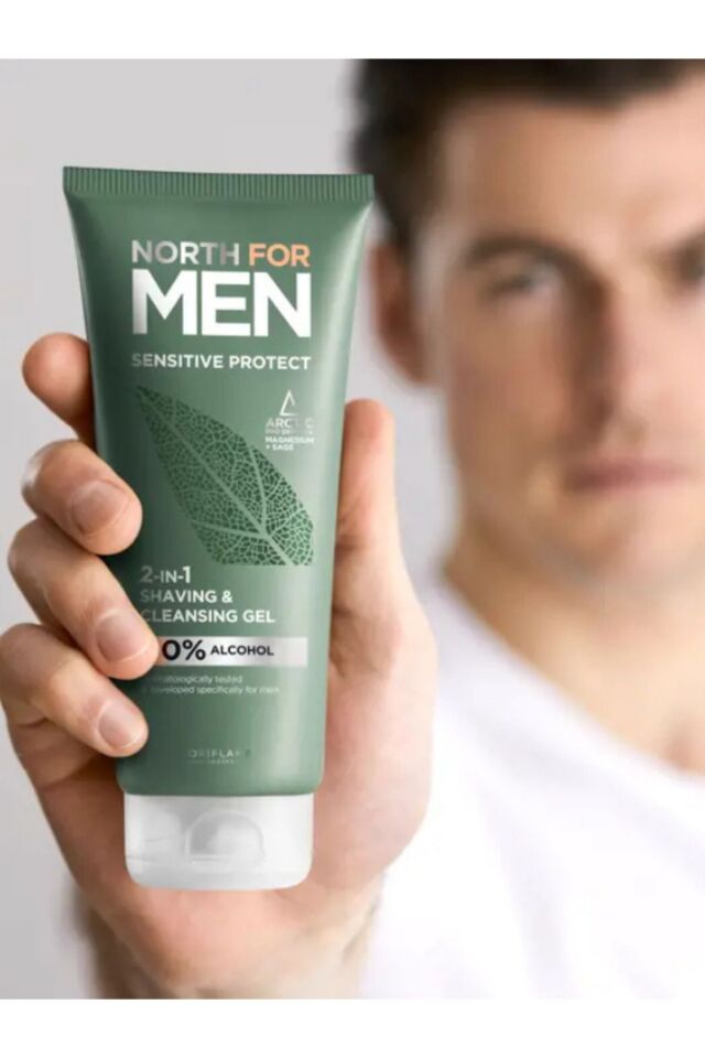 North For Men Sensitive Protect 2'si 1 Arada Tıraş & Temizleyici Jel 44378
