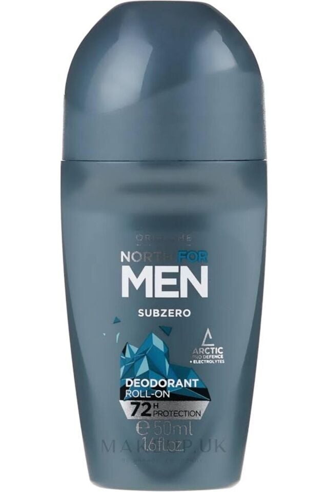 North For Men Subzero Deodorant Roll-on Antiperspirant 35880