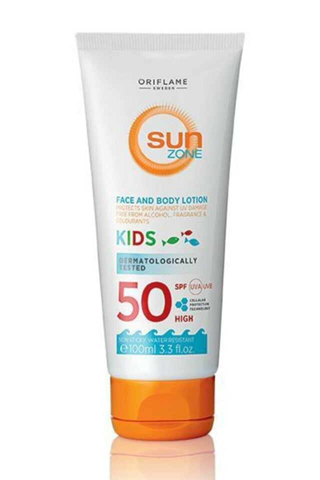 Sun Zone Çocuklar Için Spf 50 Yüksek Korumalı Yüz Ve Vücut Güneş Losyonu 100 Ml 30568