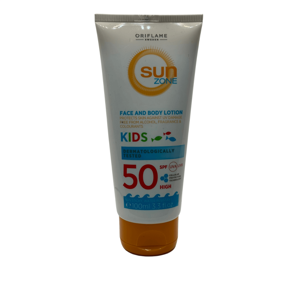 Sun Zone Çocuklar Için Spf 50 Yüksek Korumalı Yüz Ve Vücut Güneş Losyonu 100 Ml 30568