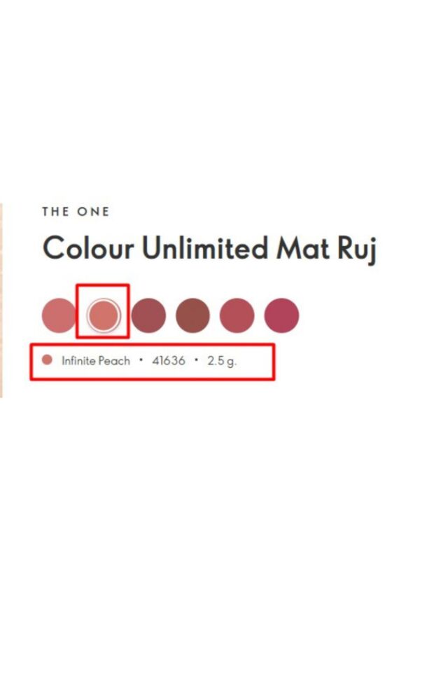 The One Colour Unlimited Mat Ruj - Infinite Peach 41636