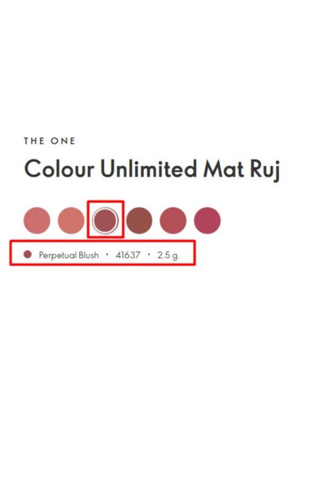 The One Colour Unlimited Mat Ruj - Perpetual Blush 41637