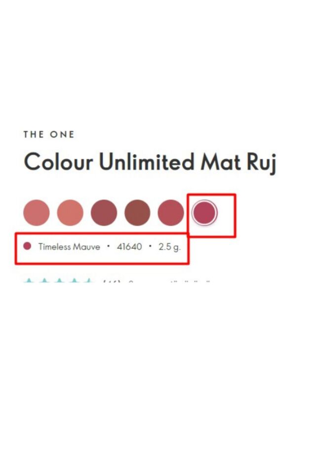 The One Colour Unlimited Mat Ruj - Timeless Mauve - 41640