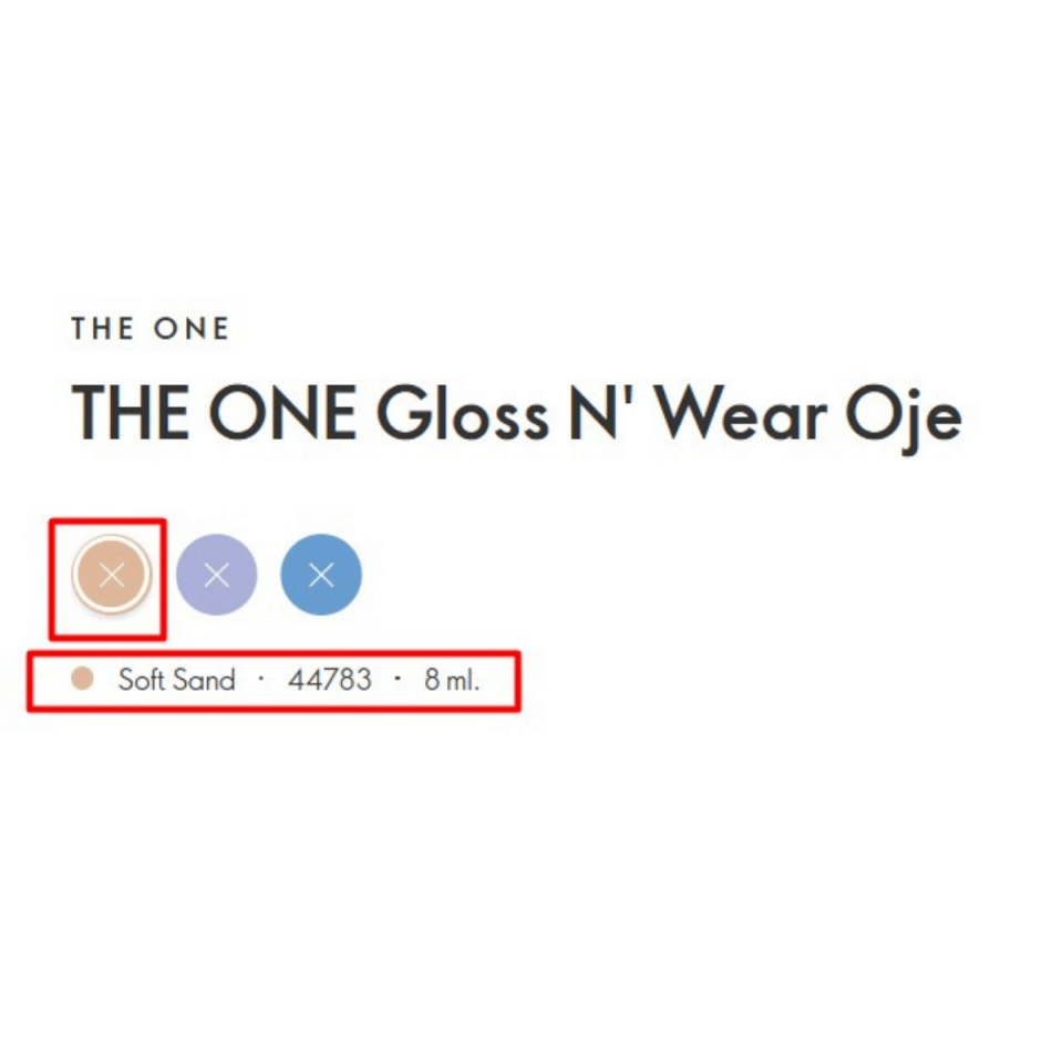 THE ONE Gloss N' Wear Oje Soft Sand 44783