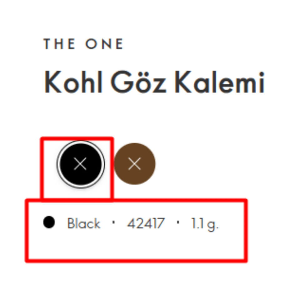 The One Kohl Göz Kalemi Siyah 42417