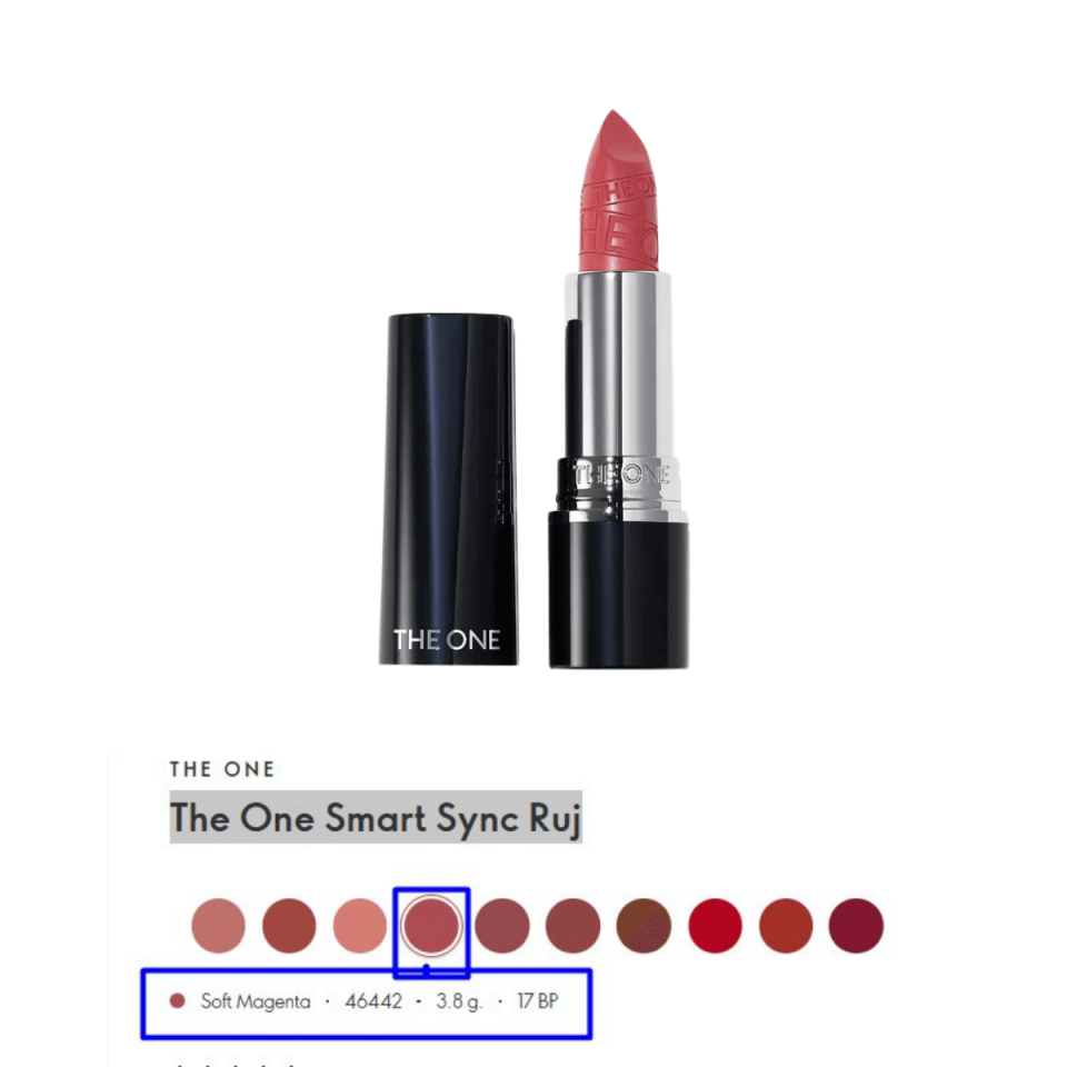 The One Tek Sürüşte Tam Kapatıcılık 8 Saat Kalıcı Renk ve Nem Sunan Smart Sync Ruj 46442