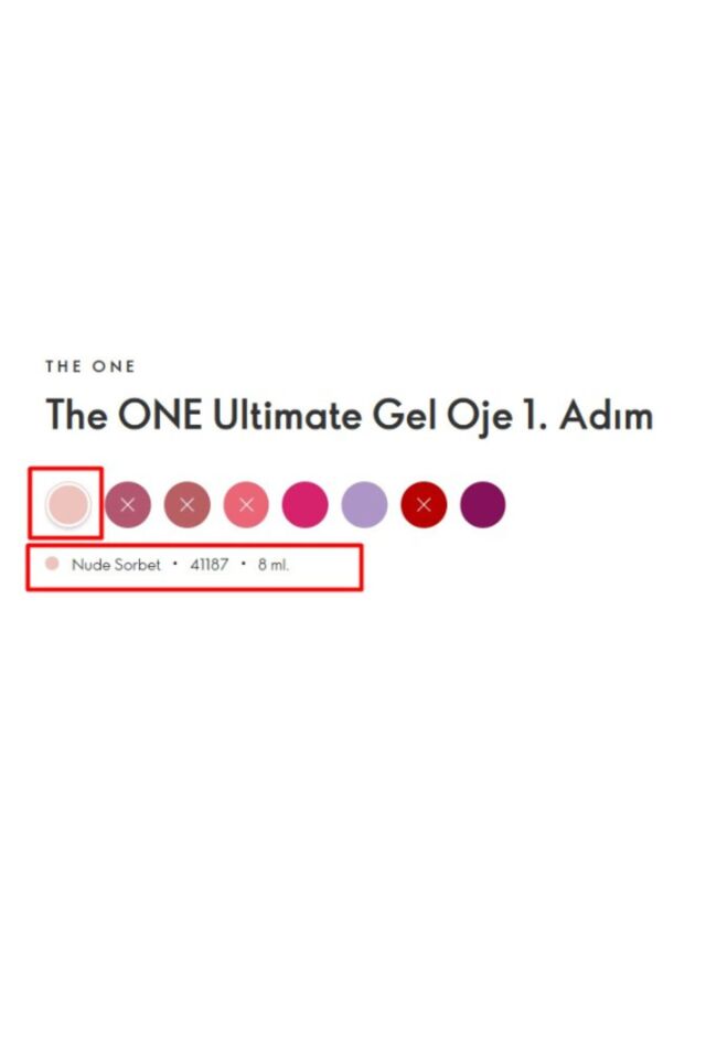 The One Ultımate Gel Oje Nude Sorbet - 41187