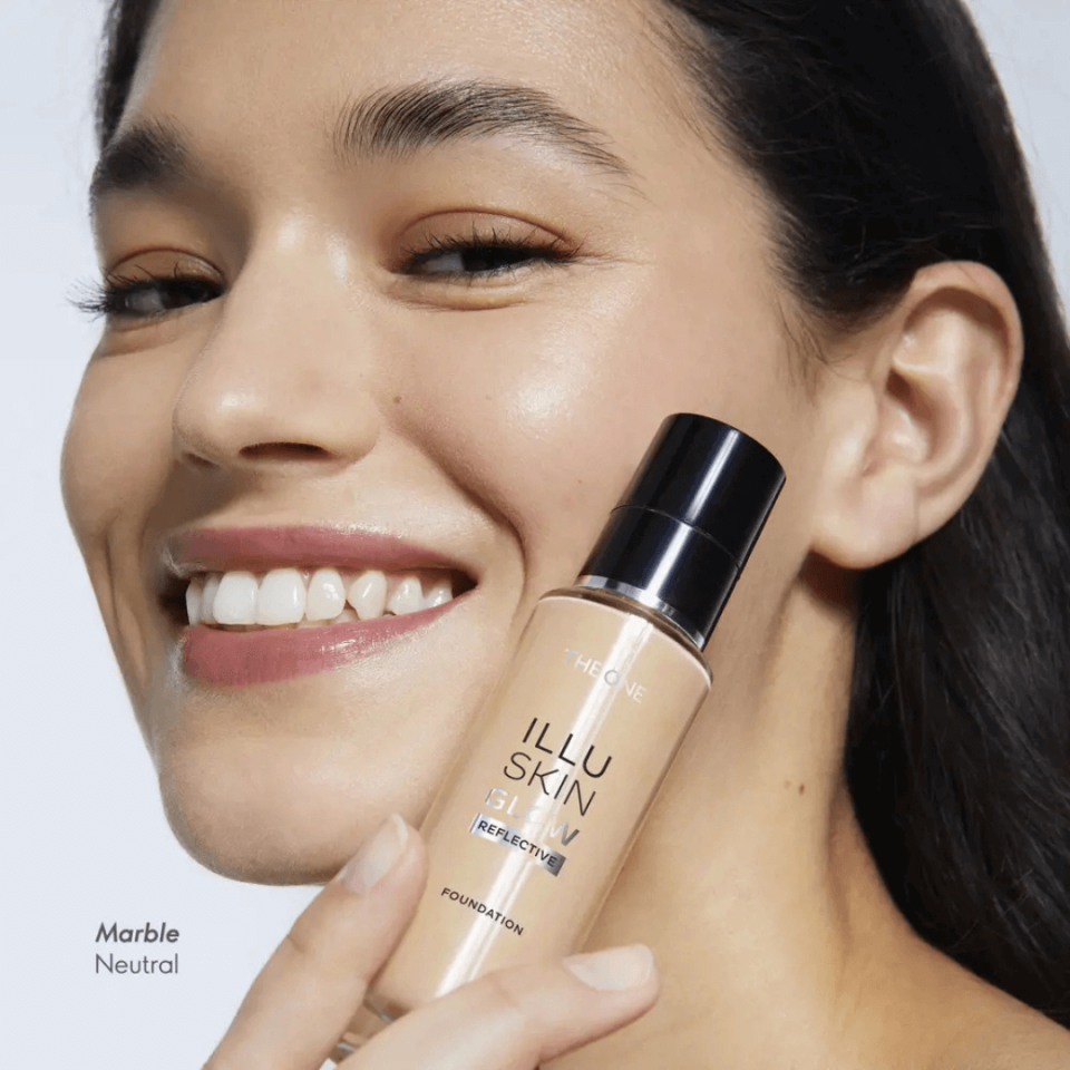 The One Illuskin Glow Reflective Fondöten Vanilla Neutral 46329
