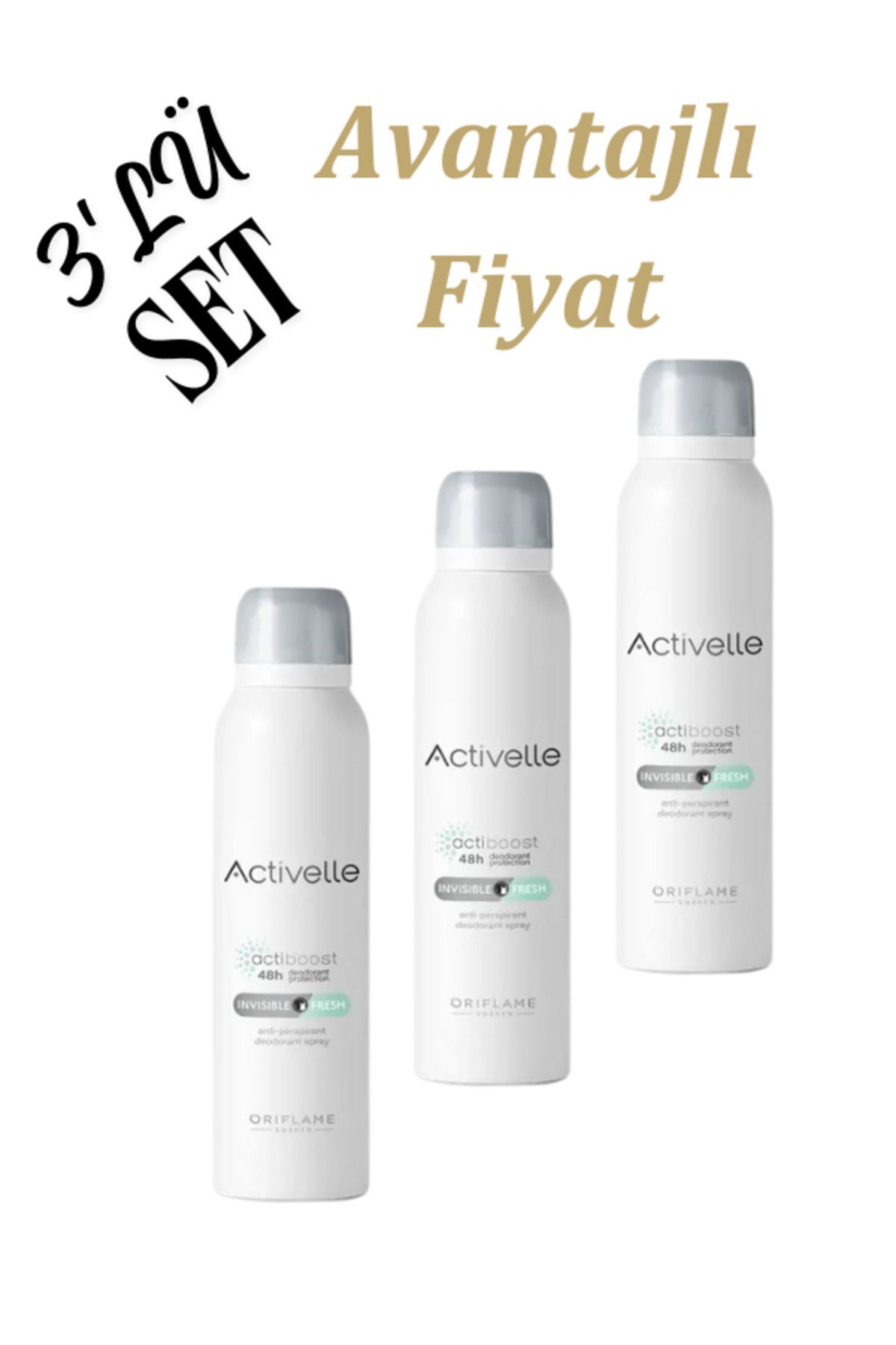 Activelle Invisible Fresh Anti-perspirant Deodorant 3'LÜ 41311