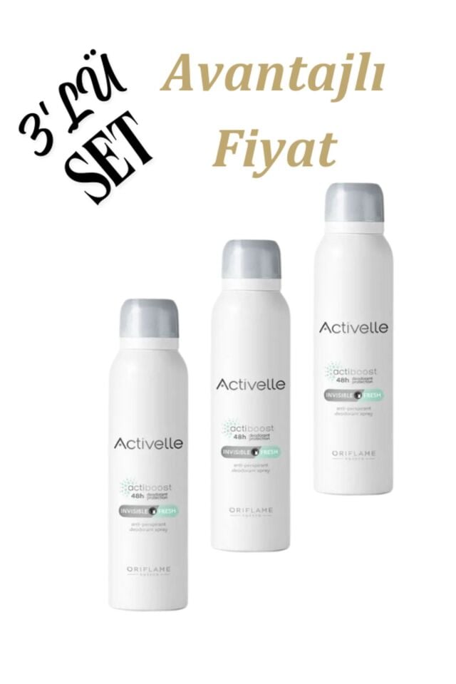 Activelle Invisible Fresh Anti-perspirant Deodorant 3'LÜ 41311
