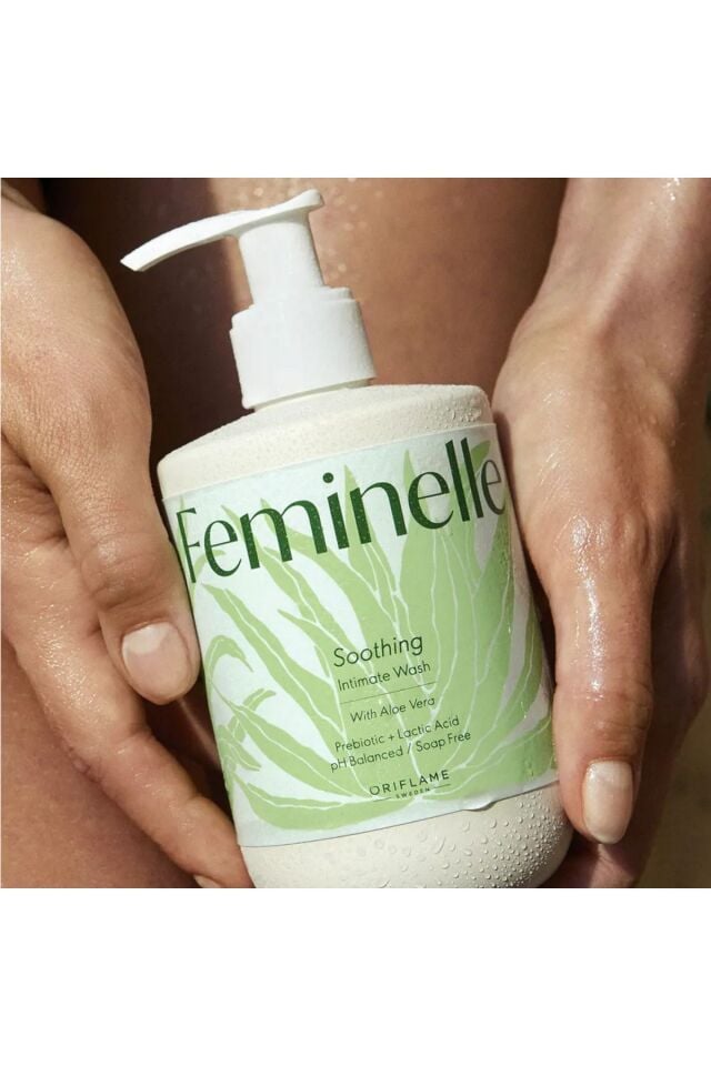 Feminelle Dış Genital Bölgeler için Aloe Veralı Yatıştırıcı Temizleme Jeli Yeni Ürün 46965