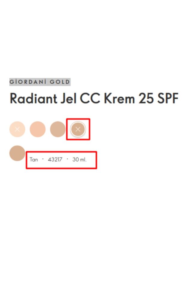 Giordani Gold Radiant Jel Cc Krem 25 Spf 43217