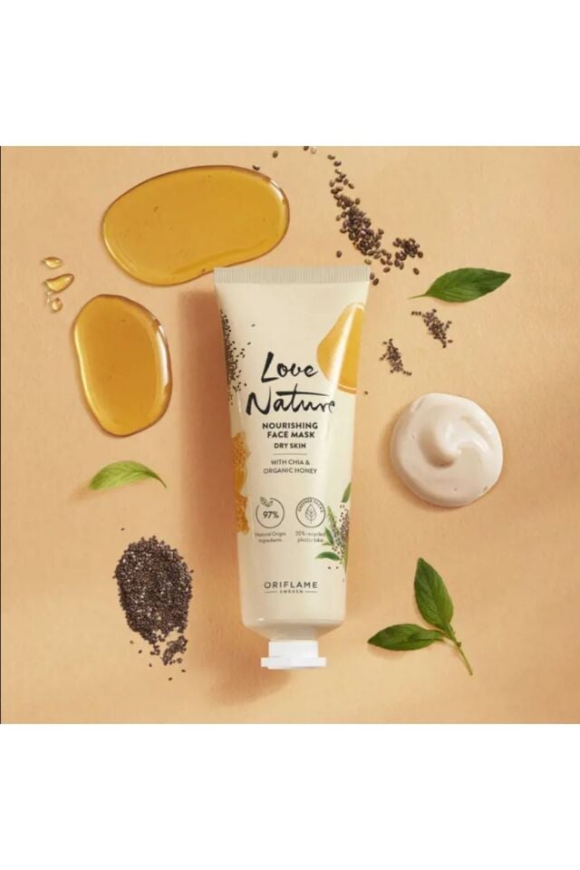 Love Nature Chia ve Organik Bal İçeren Besleyici Yüz Maskesi 47001