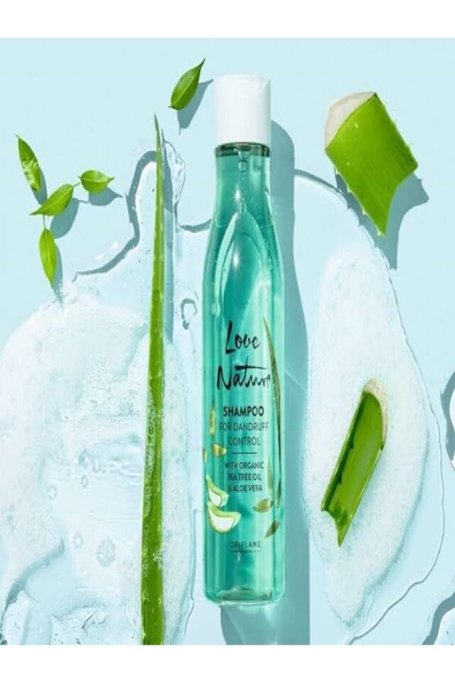 Love Nature Kepekli Saçlar Için Organik Aloe Vera Ve Çay Ağacı Özüne Sahip Şampuan 41359