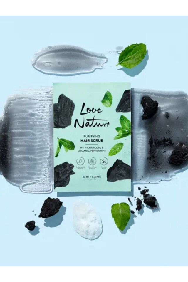 Love Nature Kömür Ve Organik Nane Içeren Arındırıcı Saç Peelingi 43253