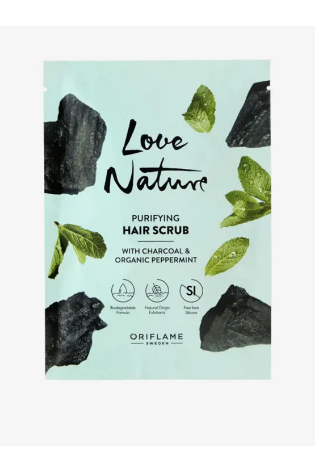Love Nature Kömür Ve Organik Nane Içeren Arındırıcı Saç Peelingi 43253