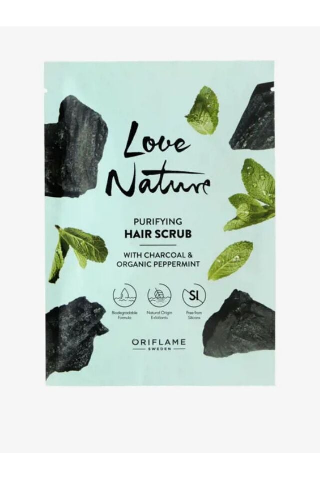 Love Nature Kömür Ve Organik Nane Içeren Arındırıcı Saç Peelingi 43253
