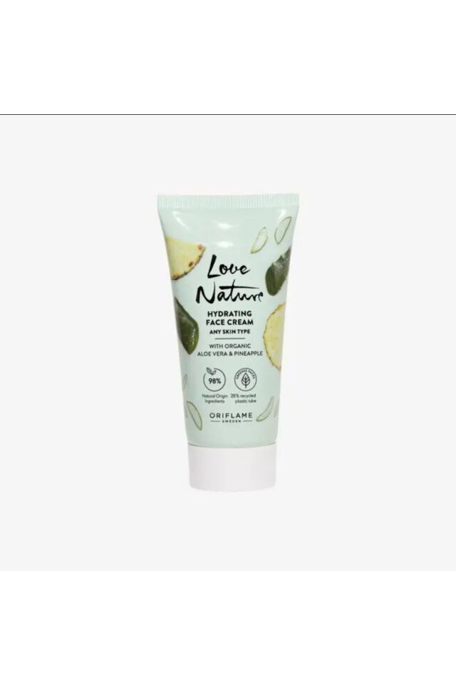 Love Nature Organik Aloe Vera Ve Ananaslı Nemlendirici Yüz Kremi 46071