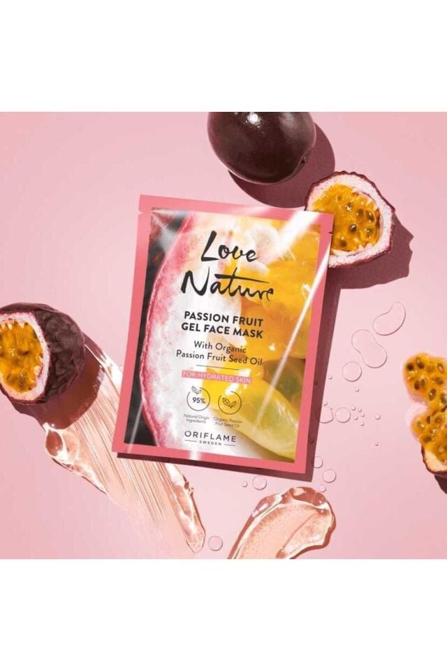 Love Nature Organik Çarkıfelek Meyvesi Çekirdeği Yağı Içeren Jel Yüz Maskesi 45133