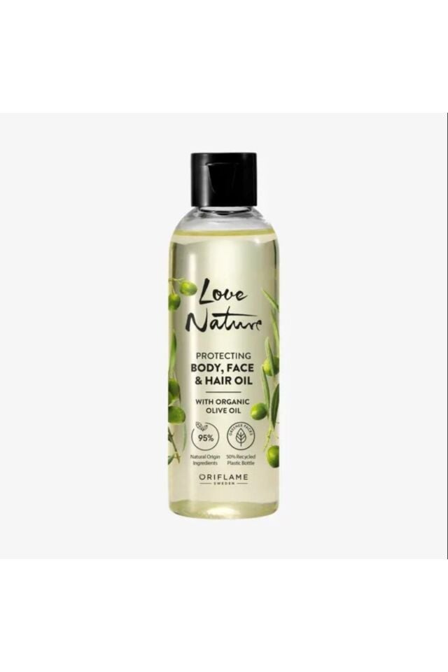 Love Nature Organik Zeytinyağı Içeren Koruyucu Vücut, Yüz Ve Saç Yağı 41334