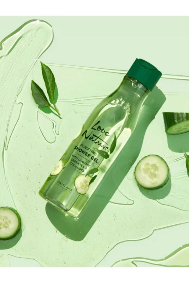 Love Nature Purifying Organik Yeşil Çay Ve Salatalık Özlü Duş Jeli 41280